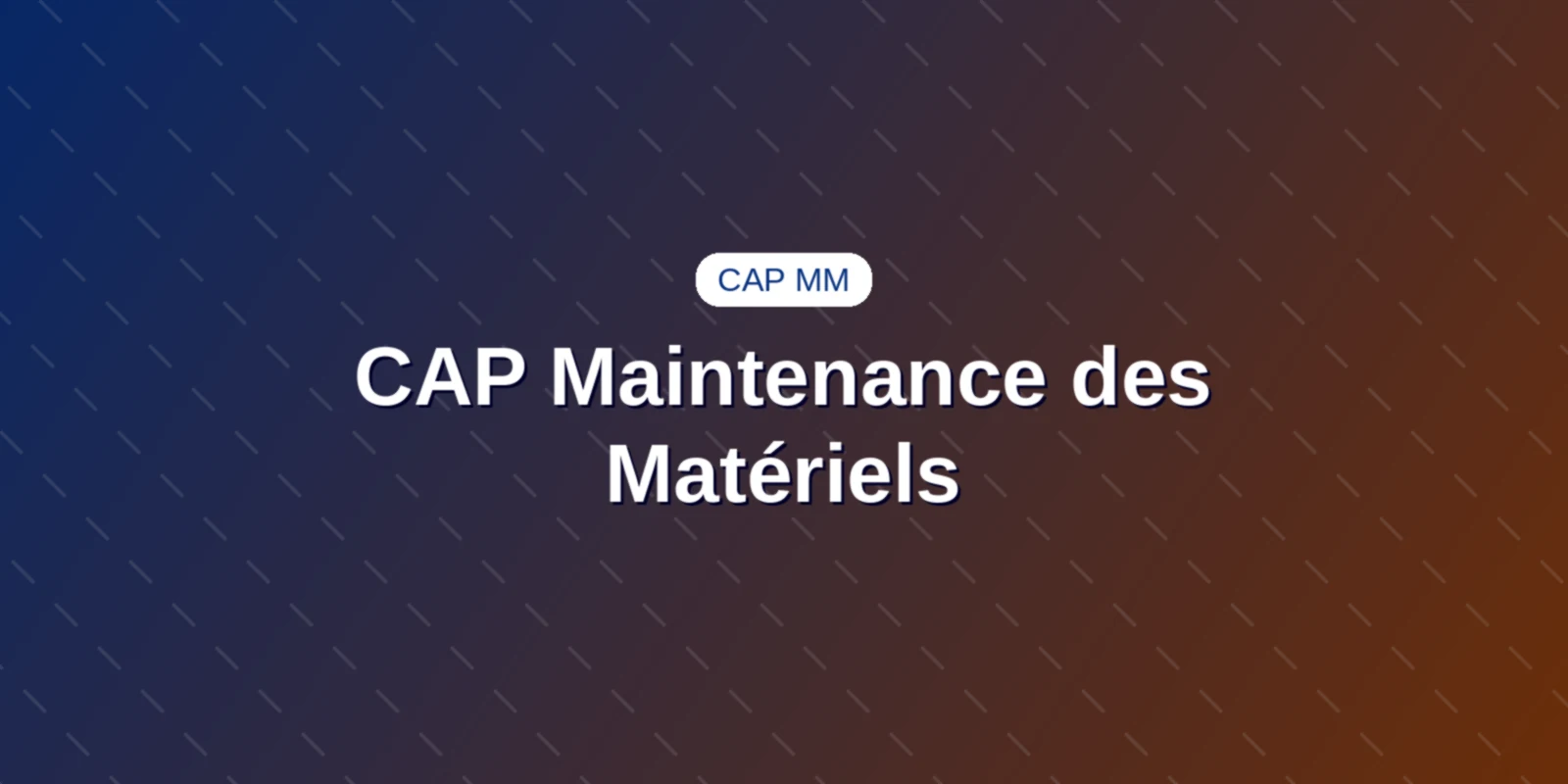 CAP Maintenance des Matériels : Programme et 3 Options Technicien en combinaison d'atelier effectuant la révision d'un engin de travaux publics