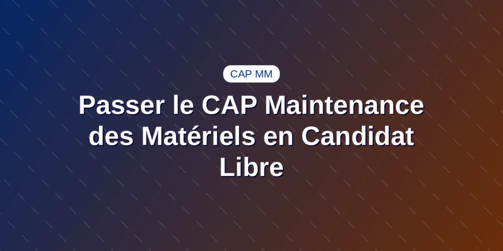 Candidat individuel en tenue d'atelier ajustant les réglages d'un matériel professionnel